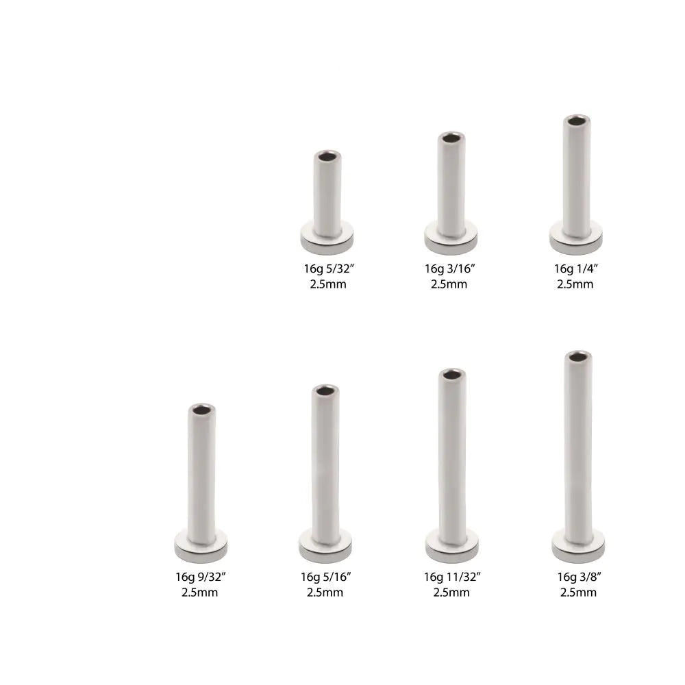 Titanium Threadless Labret 2.5mm Base
