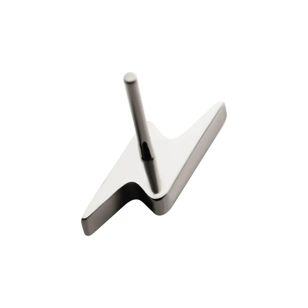 Titanium Threadless Lightning Bolt Top