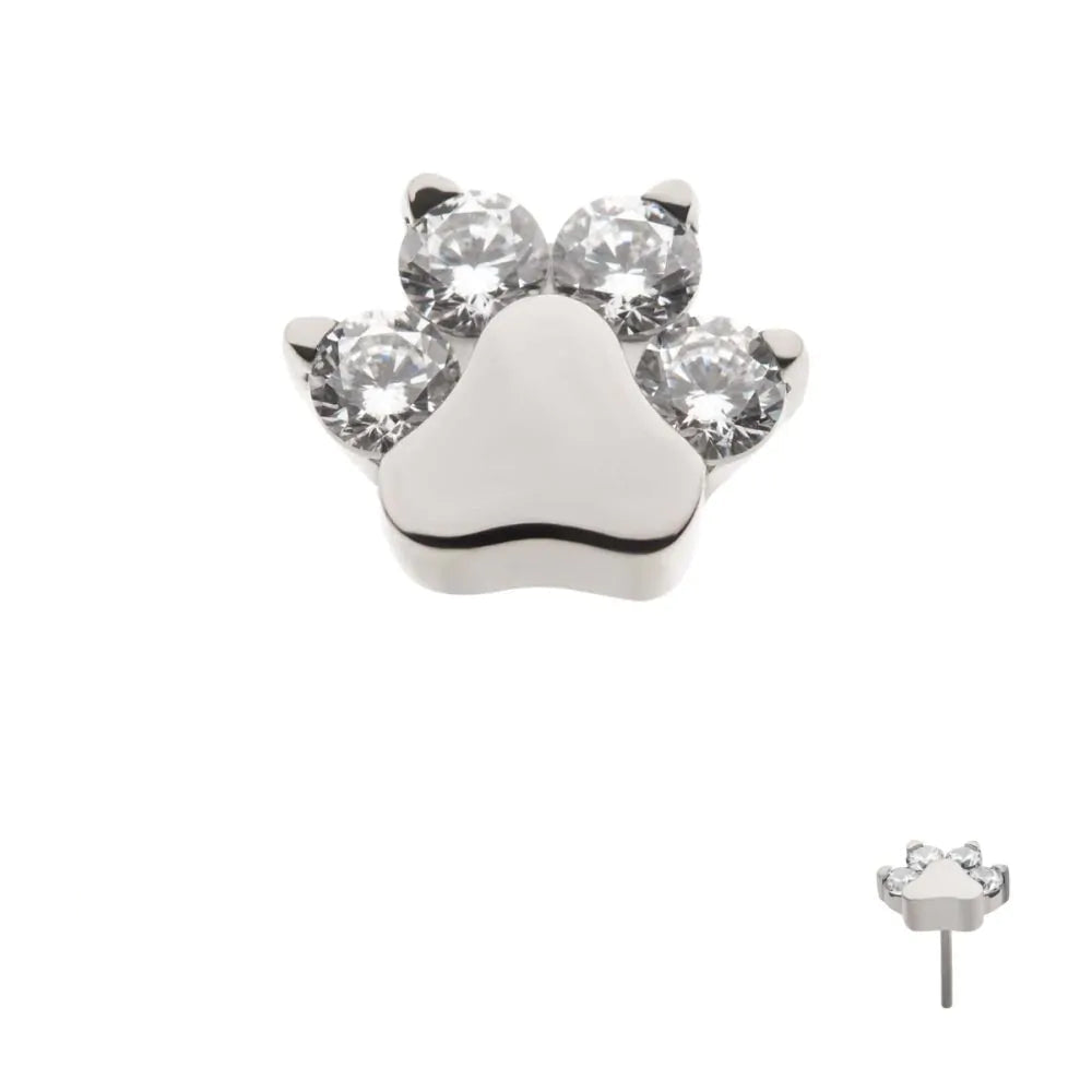 Titanium Threadless Paw Top
