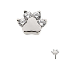 Titanium Threadless Paw Top