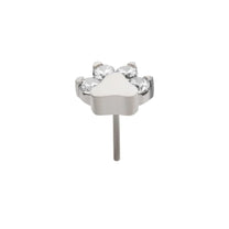 Titanium Threadless Paw Top