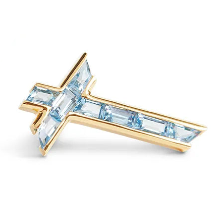 Gold Vermeil Lucky Star Topaz Earrings